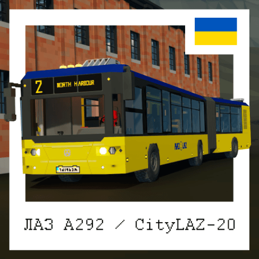LAZ A292 / CityLAZ-20 - Ukrainian two-section city bus — Stormworks: Build and Rescue Workshop preview