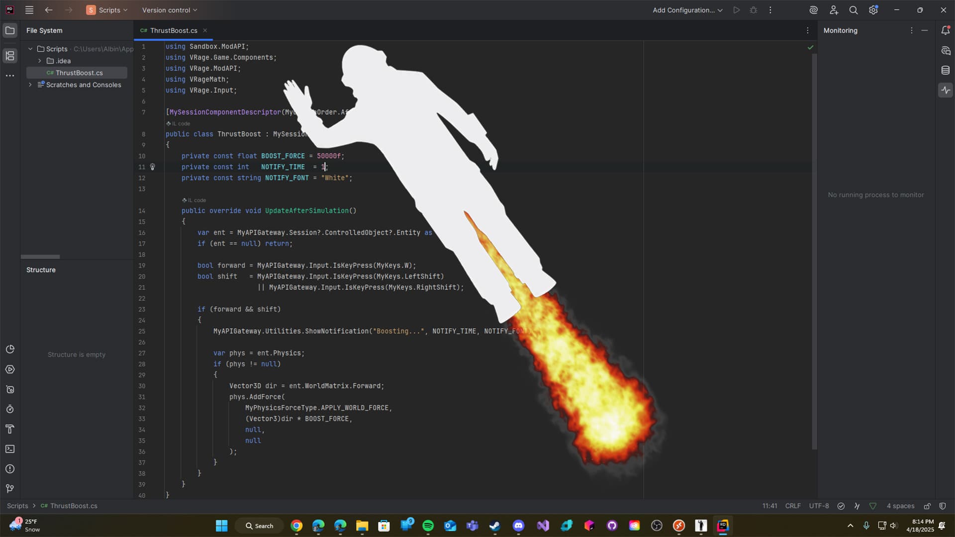Jetpack Thruster Boost — Space Engineers Workshop preview