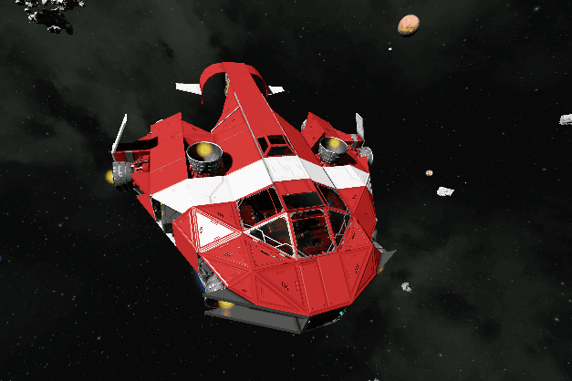 Retrofitted Medical Shuttle (prototech) — Space Engineers Workshop preview
