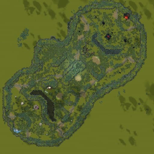 3vs3 Dual lane map w/ jungle — Dota 2 Steam Workshop preview image