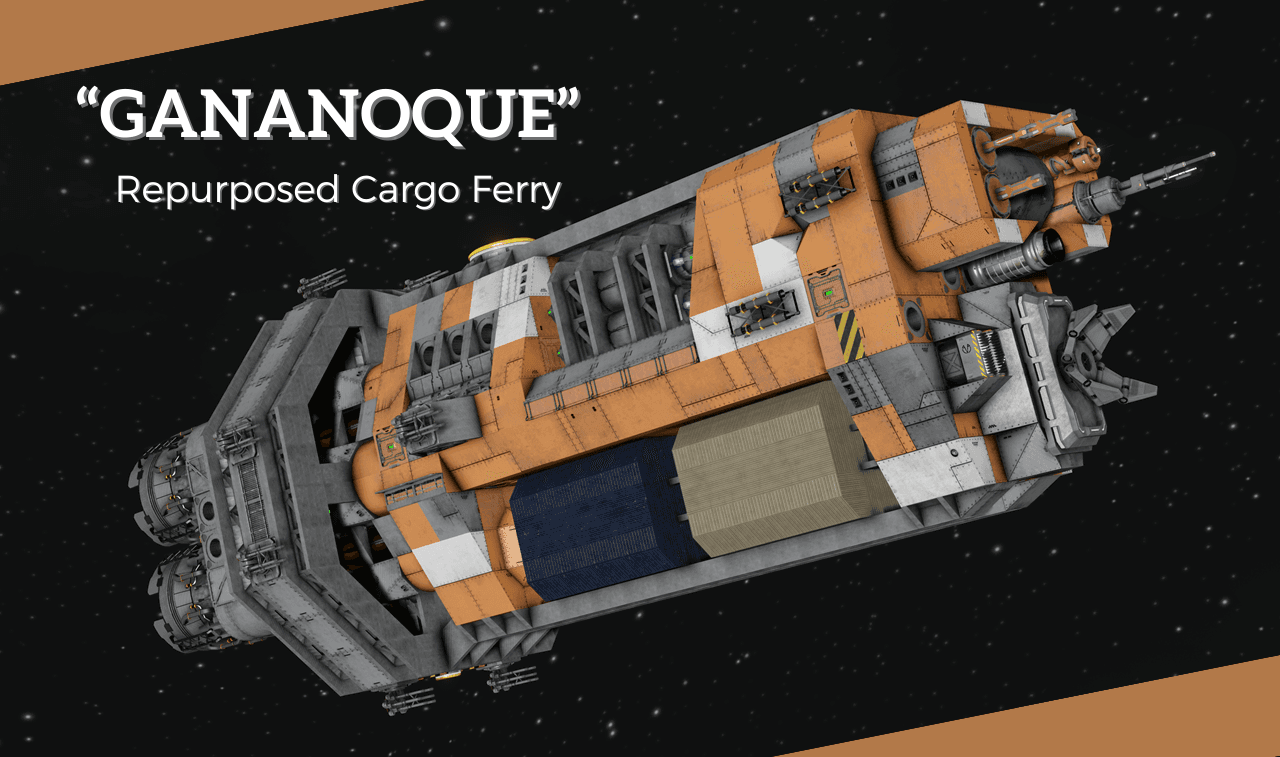 Repurposed Cargo Ferry "Gananoque" [SDX] — Space Engineers Workshop preview