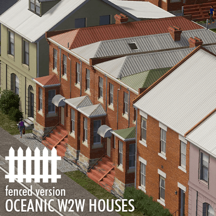 W2W Oceanic House (fenced) — Cities: Skylines Steam Workshop preview image