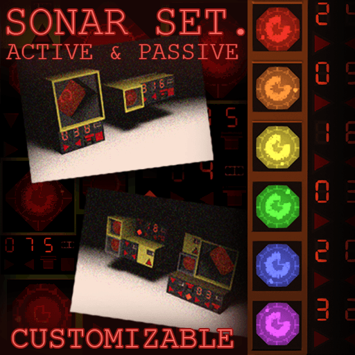 Active & Passive Sonar Set (Customizable) — Stormworks: Build and Rescue Steam Workshop preview image