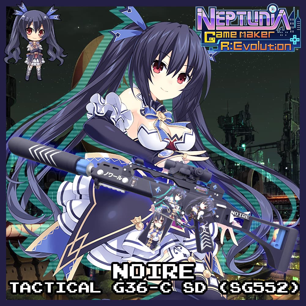 Noire (Hyperdimension Neptunia) - Tactical G36-C SD (SG552) — Left 4 Dead 2 Steam Workshop preview image