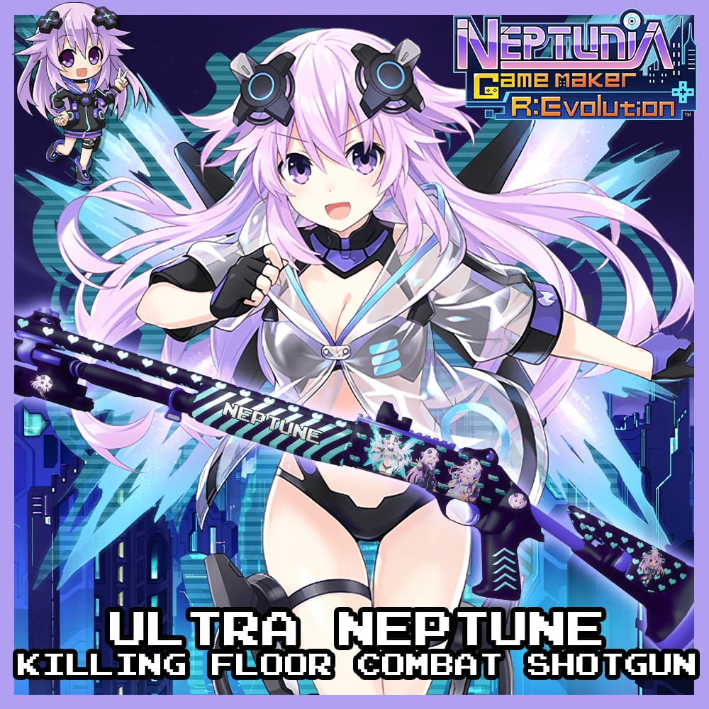 Neptune (Hyperdimension Neptunia) - Killing Floor Combat Shotgun — Left 4 Dead 2 Steam Workshop preview image