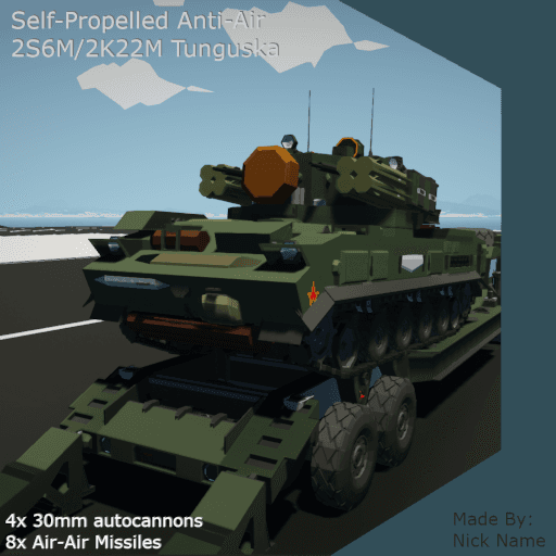 2S6M/2K22M "Tunguska" — Stormworks: Build and Rescue Workshop preview