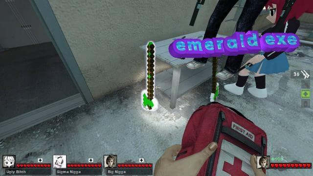emerald minecraft axe — Left 4 Dead 2 Steam Workshop preview image