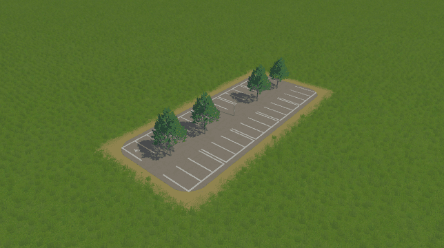 2x5 ParkingLot — Cities: Skylines Steam Workshop preview image