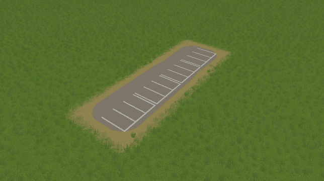 ParkingLot 1x4 Right without light — Cities: Skylines Workshop preview
