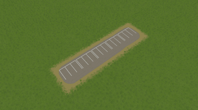 ParkingLot 1x5 Left without light — Cities: Skylines Workshop preview
