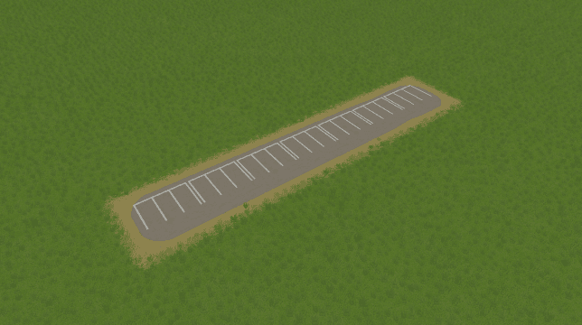 ParkingLot 1x7 Left without light — Cities: Skylines Steam Workshop preview image