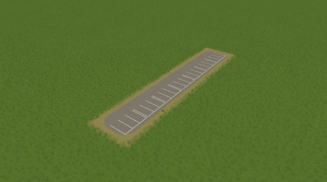 ParkingLot 1x7 Right without light — Cities: Skylines Steam Workshop preview image