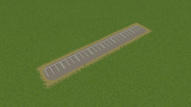 ParkingLot 1x8 Left without light — Cities: Skylines Steam Workshop preview image