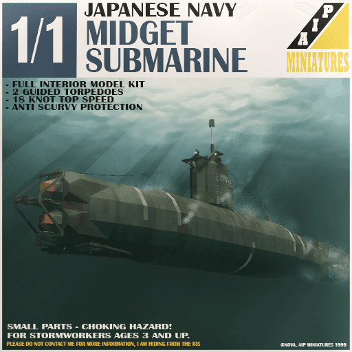 WW2 IJN Midget Submarine — Stormworks: Build and Rescue Steam Workshop preview image