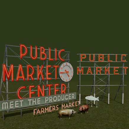 Pikes Place Market Props — Cities: Skylines Steam Workshop preview image