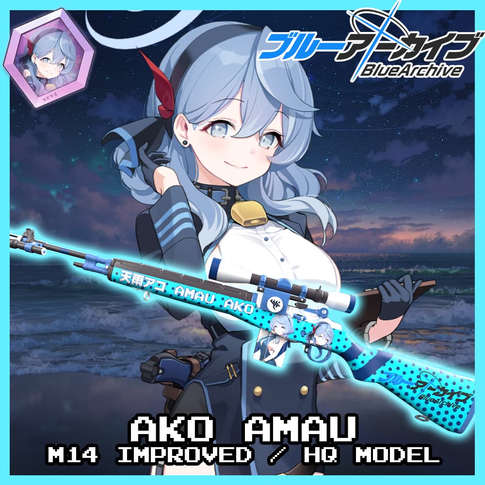Ako Amau (Blue Archive) - M14 Improved / HQ Model — Left 4 Dead 2 Steam Workshop preview image