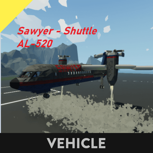 Sawyer - Shuttle AL-520 Vertijet | Destructible VTOL Short - Range airliner — Stormworks: Build and Rescue Workshop preview
