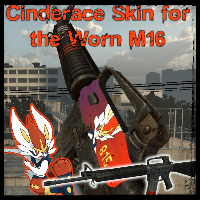 Cinderace Skin for the Worn M16 — Left 4 Dead 2 Workshop preview