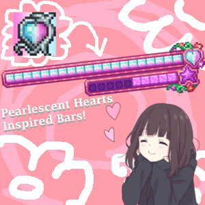 PEARLESCENT HEART BARS for my SILLY LIL HP BAR PACK — Terraria Workshop preview