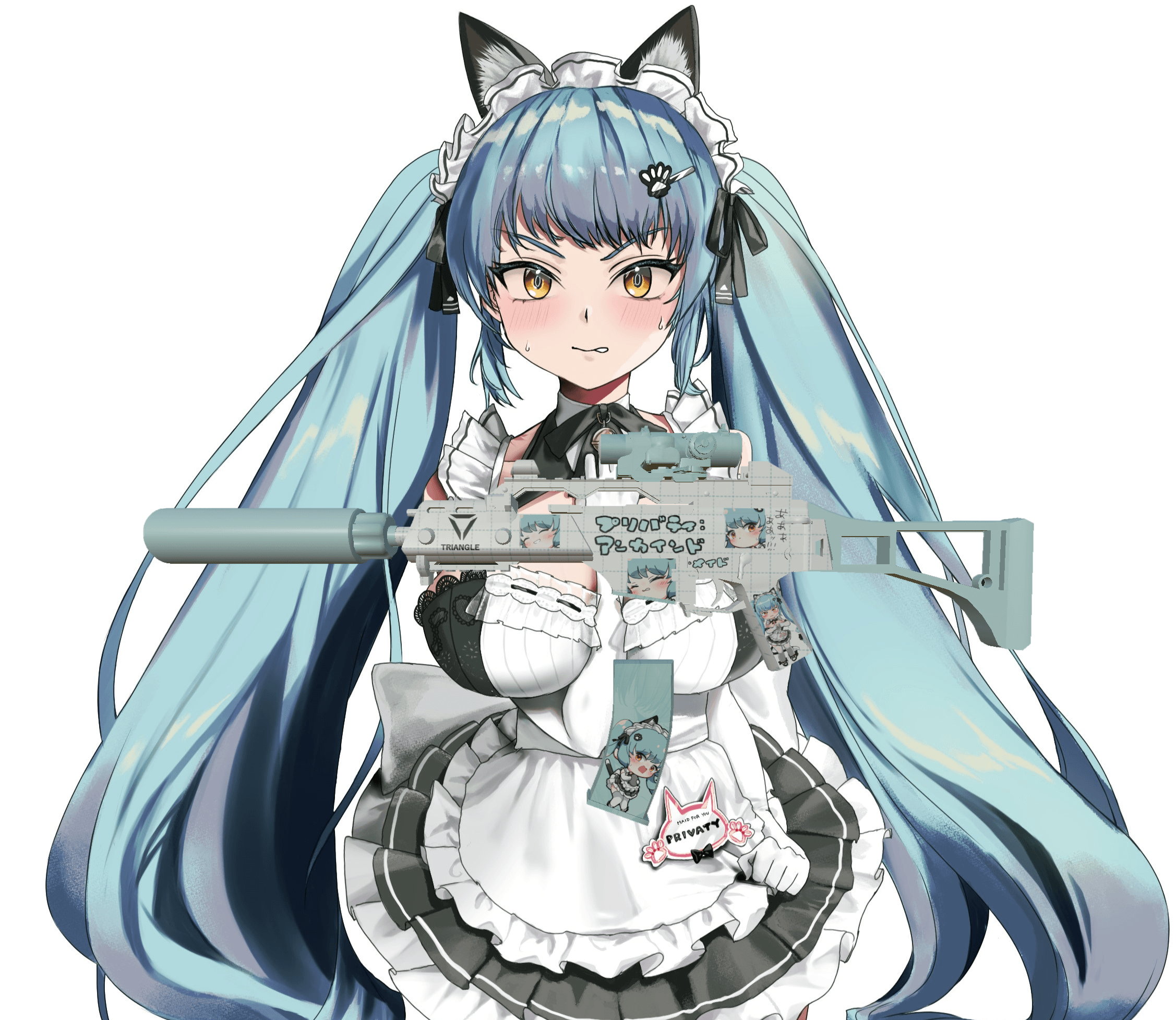 胜利女神：nikke 女仆普丽瓦蒂主题G36-C SD
 — Left 4 Dead 2 Steam Workshop preview image