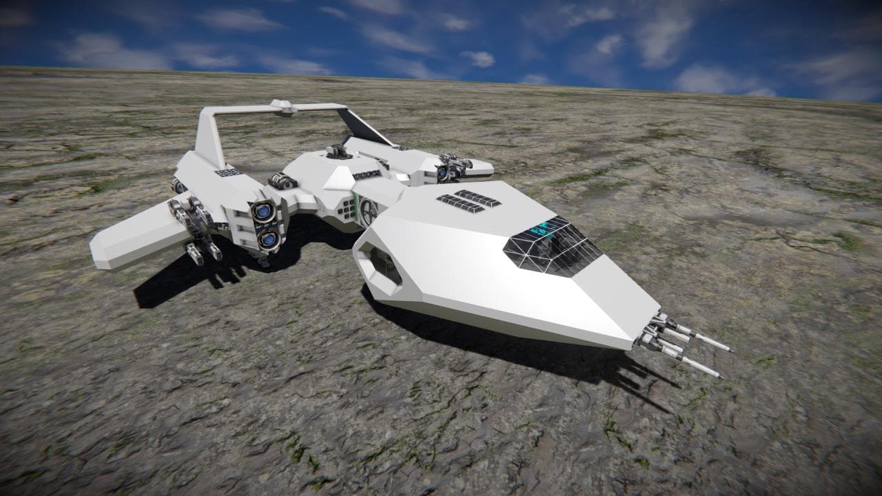 Zantra Patrol Skiff Mk 2 — Space Engineers Workshop preview