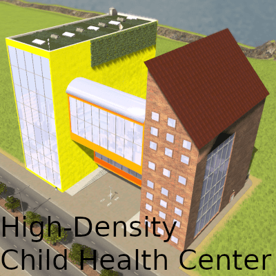 High-Density Child Health Center — Cities: Skylines Workshop preview