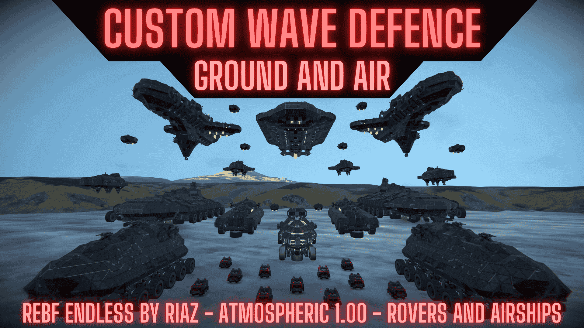 PvE Wave Defense - Ground and Air - REBF Endless Atmospheric - 1.05 — Space Engineers Workshop preview