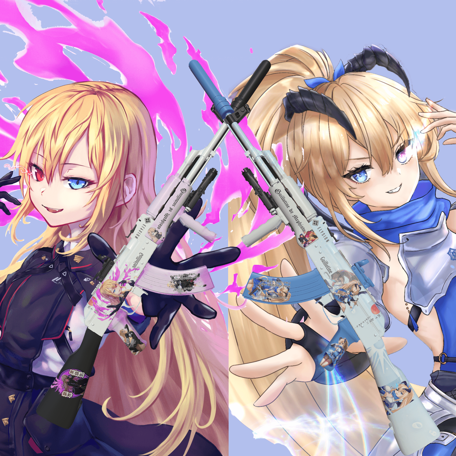 胜利女神：nikke 吉萝婷主题渐变akm
 — Left 4 Dead 2 Steam Workshop preview image