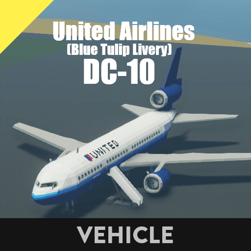 United Airlines - DC-10 (Blue Tulip Livery) — Stormworks: Build and Rescue Steam Workshop preview image
