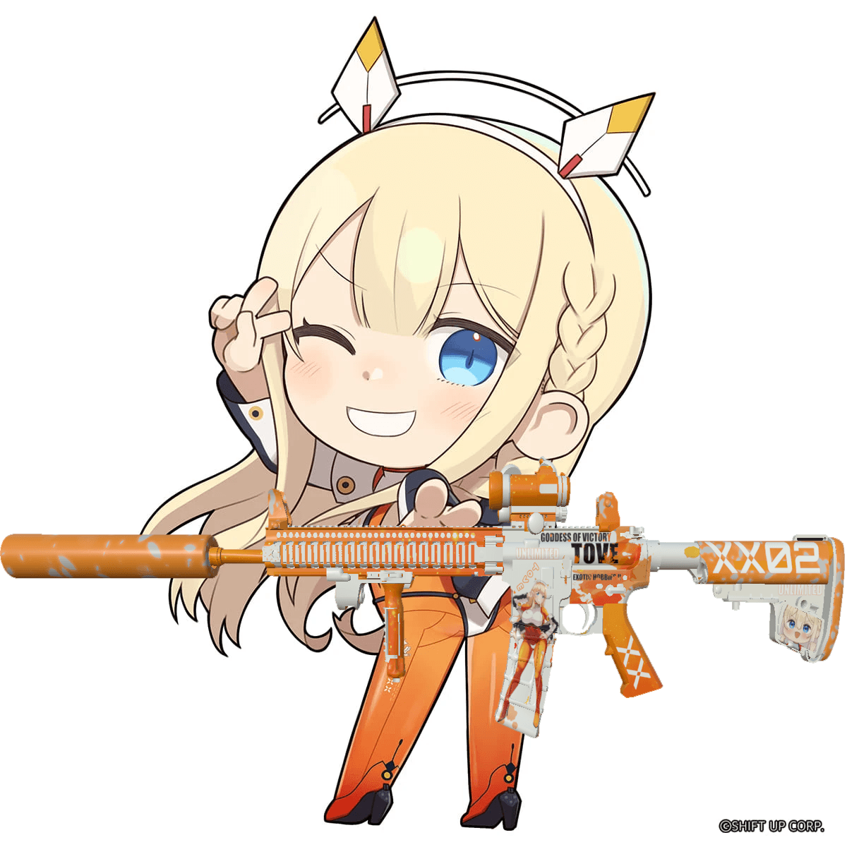 胜利女神：nikke 托比主题DD M4V5 SD Tactical — Left 4 Dead 2 Steam Workshop preview image
