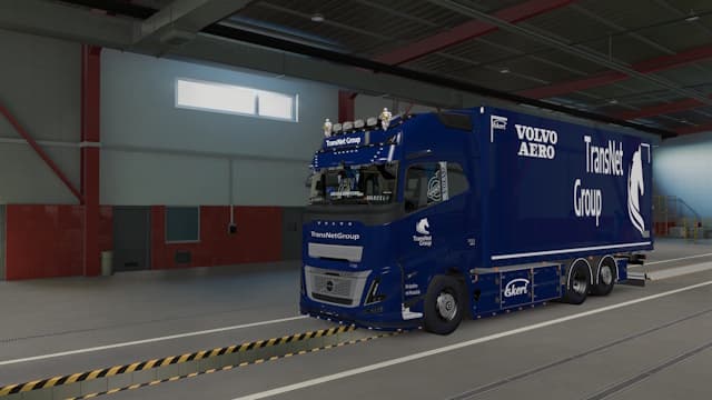Volvo FH6 Aero Skin TransNet Group Ekeri von Kast Addon — Euro Truck Simulator 2 Workshop preview