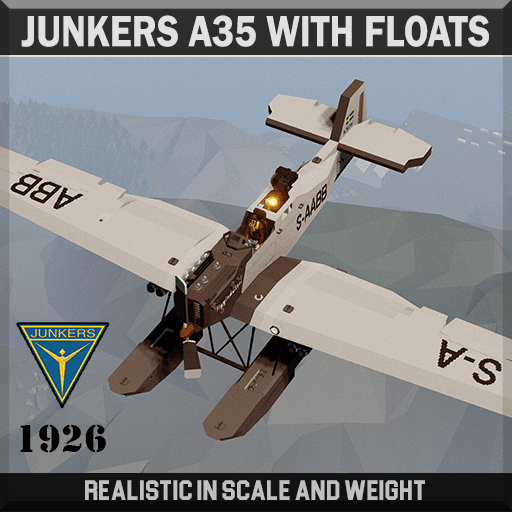 Junkers A35 with Floats — Stormworks: Build and Rescue Steam Workshop preview image