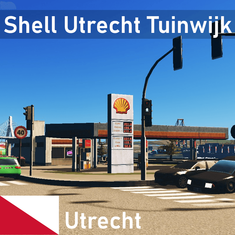 Shell Gas Station Tuinwijk — Cities: Skylines Steam Workshop preview image
