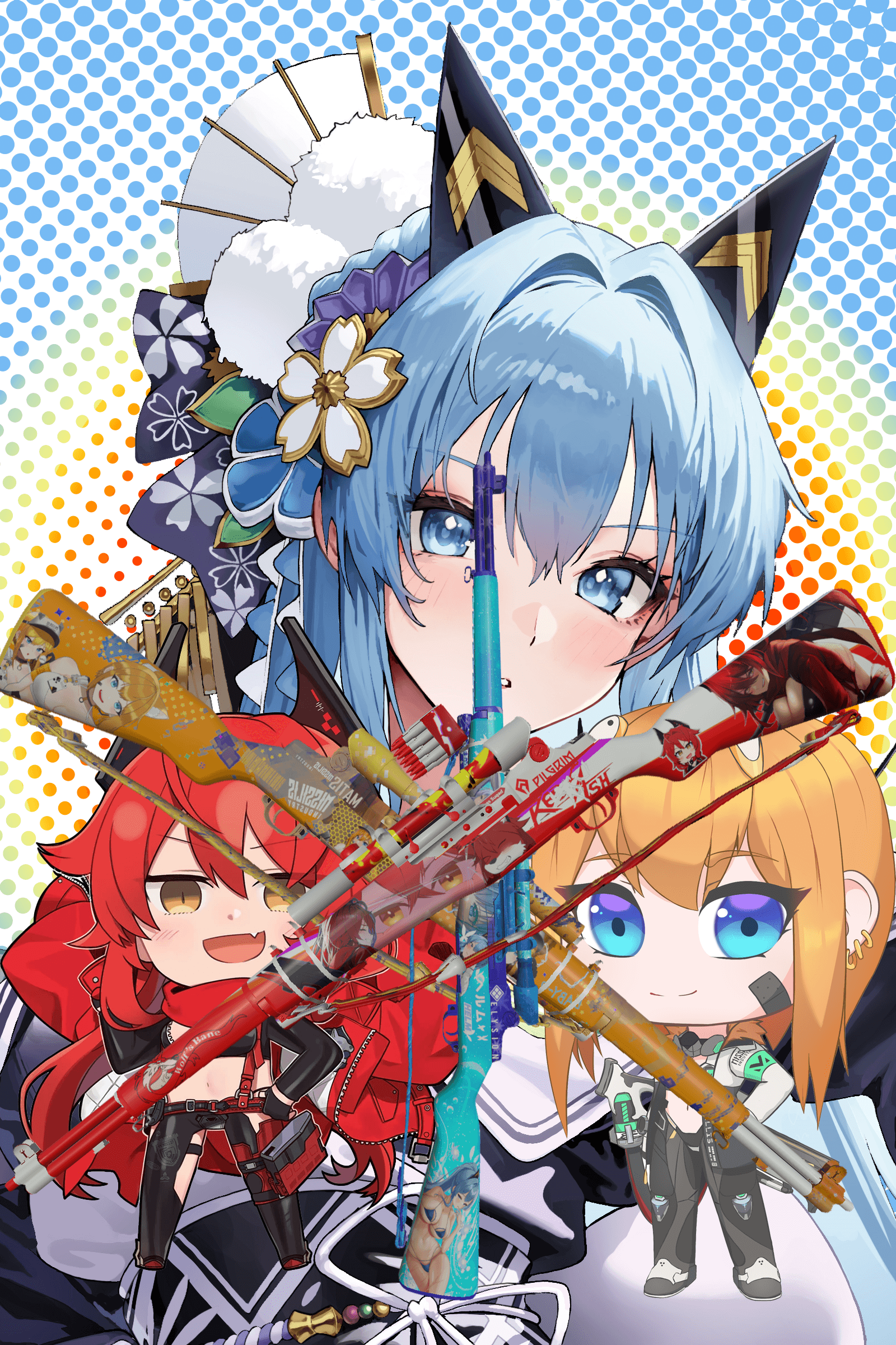 胜利女神：nikke 海伦&麦斯威尔&小红帽三渐变M1 Garand — Left 4 Dead 2 Steam Workshop preview image
