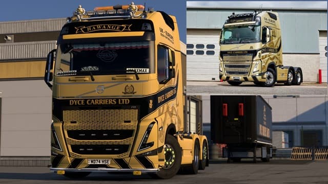 Dyce Carriers 2023 Volvo FH 5 Truck Skin — Euro Truck Simulator 2 Steam Workshop preview image