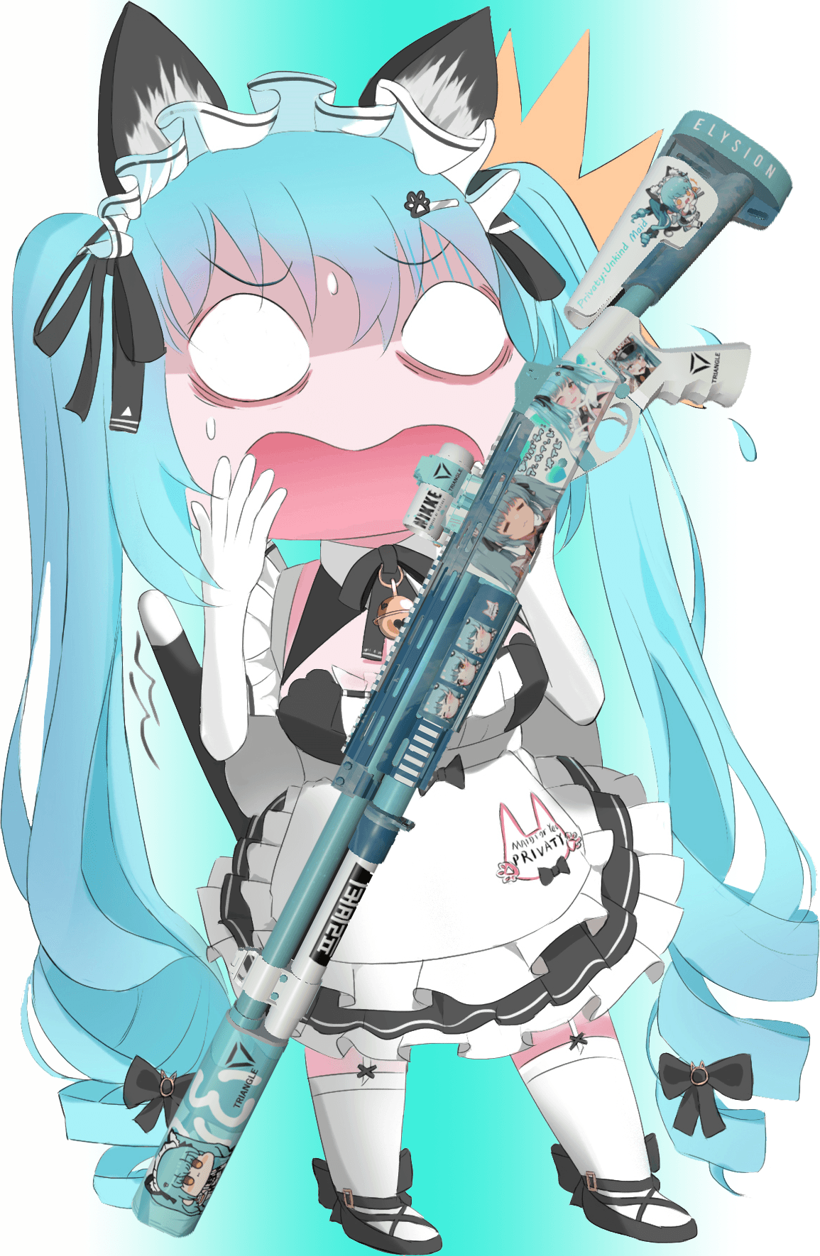 胜利女神：nikke 普丽瓦蒂不友善女仆主题连喷
 — Left 4 Dead 2 Steam Workshop preview image