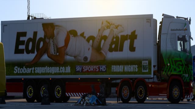 Stobart Superleague Hull Kingston Rovers Refrigerated Trailer — Euro Truck Simulator 2 Steam Workshop preview image