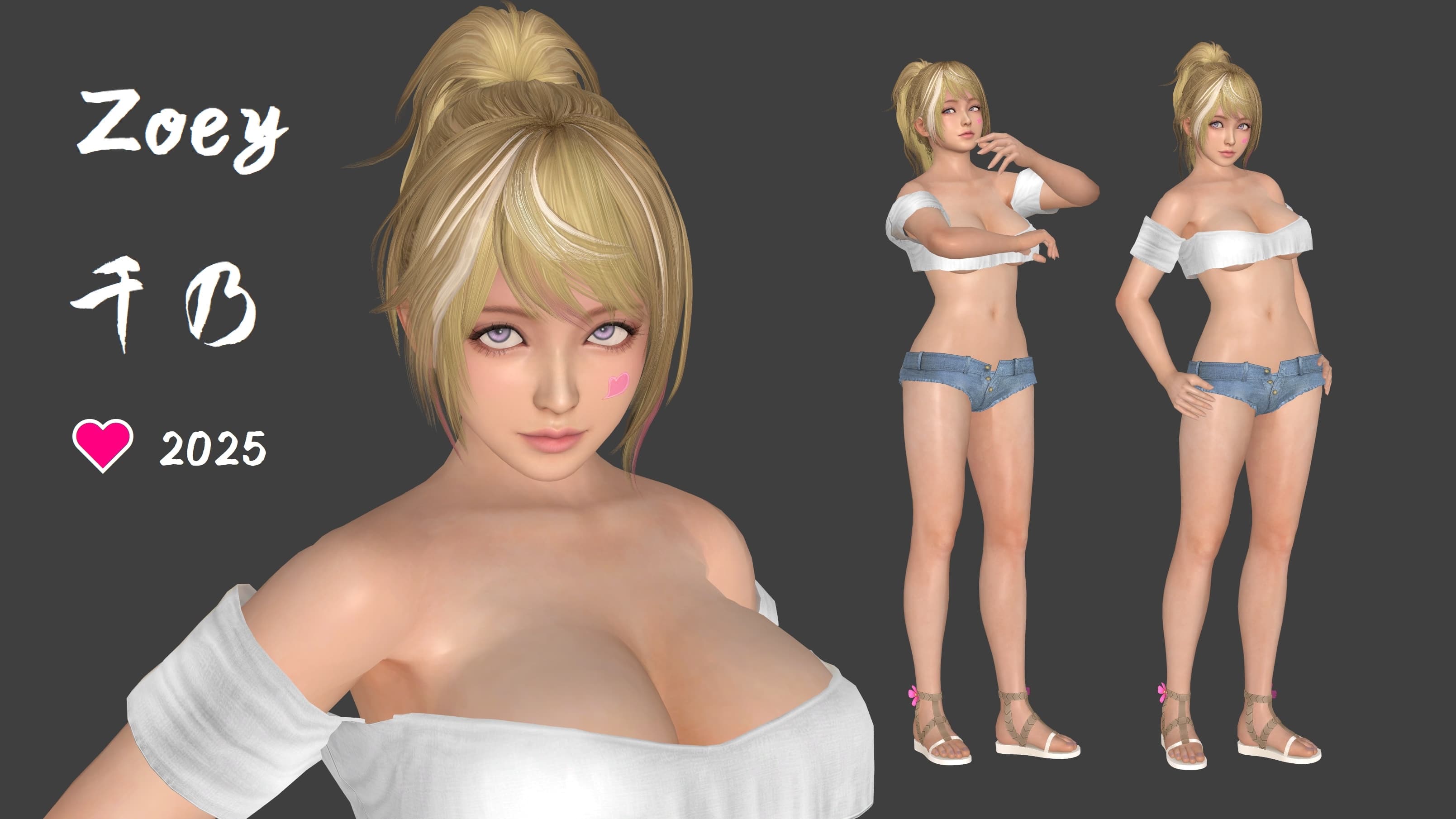 DOAXVV ❤ 千乃 [ Zoey ] — Left 4 Dead 2 Steam Workshop preview image