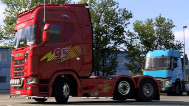 Lightning Mcqueen Truck & Trailer Combo — Euro Truck Simulator 2 Steam Workshop preview image