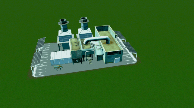 零污染-带发电停车场-垃圾处理 — Cities: Skylines Steam Workshop preview image