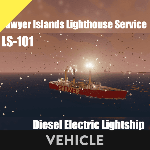 Sawyer Islands Lighthouse Service LS-101 | Diesel-Electric Lightship — Stormworks: Build and Rescue Workshop preview