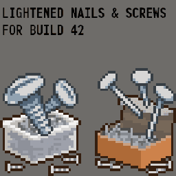 Rat's Lightened Nails and Screws [B42.20] — Project Zomboid Workshop preview
