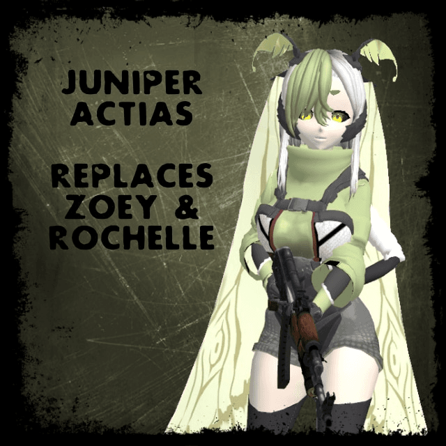 Juniper Actias Vtuber [Zoey] — Left 4 Dead 2 Steam Workshop preview image