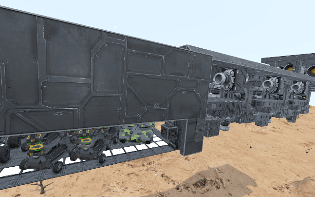 [C8N] C5 Large Hanger Ship +Tank 47kpcu — Space Engineers Workshop preview
