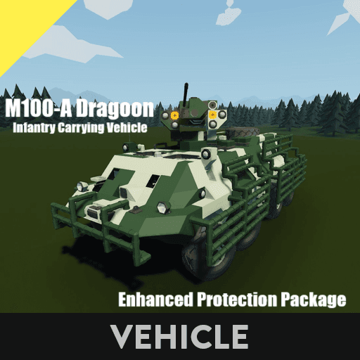 M100-A Dragoon Infantry Carrying Vehicle, Enhanced Protection Package — Stormworks: Build and Rescue Steam Workshop preview image