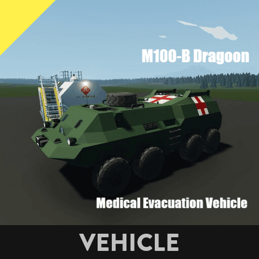 M100-B Dragoon, Medical Evacuation Vehicle — Stormworks: Build and Rescue Steam Workshop preview image