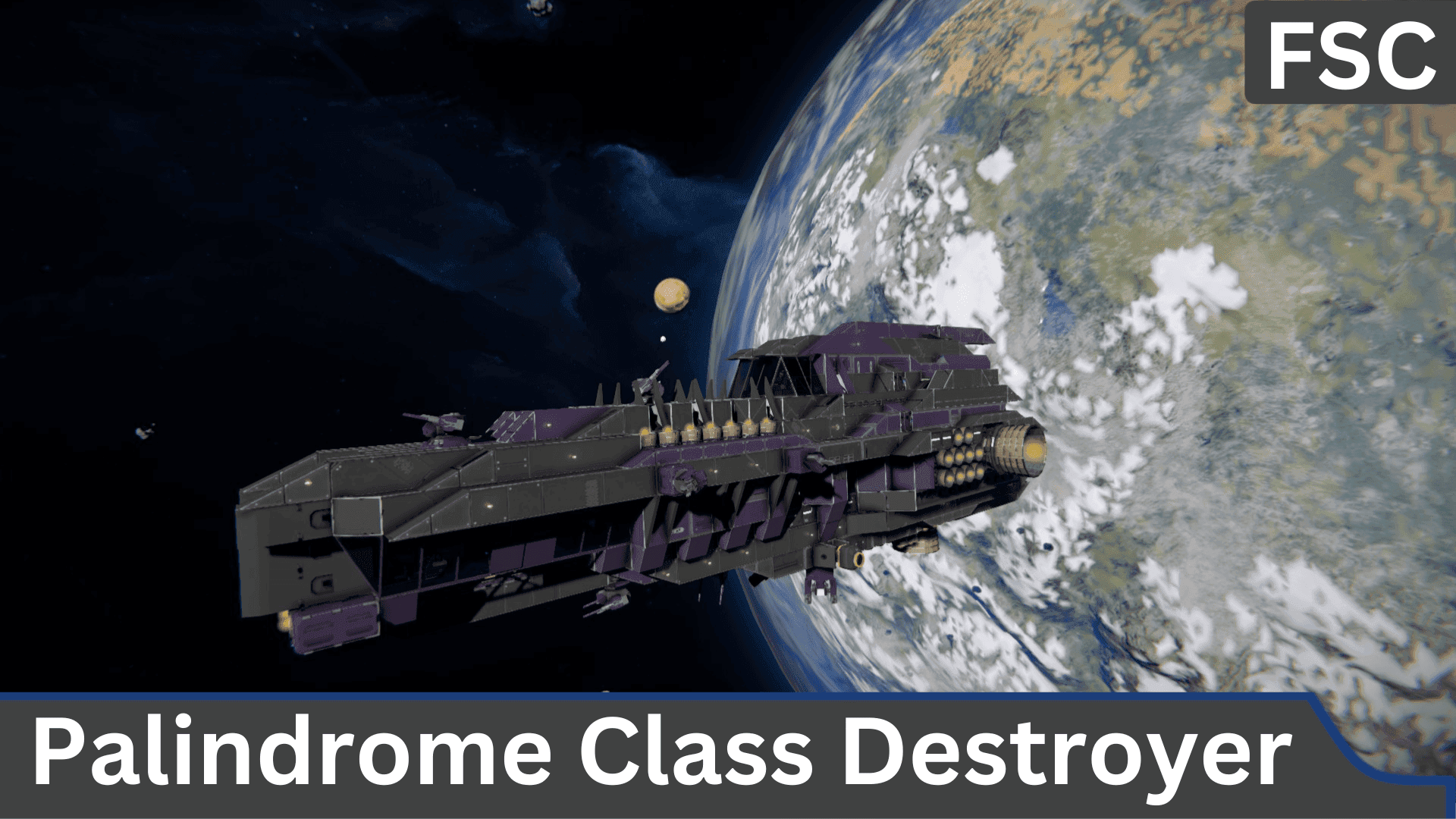 The FSC Palindrome Class Destroyer — Space Engineers Workshop preview