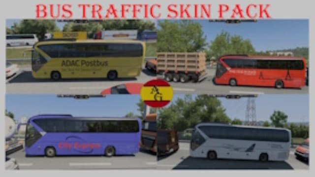 Bus Traffic Skin Pack — Euro Truck Simulator 2 Steam Workshop preview image