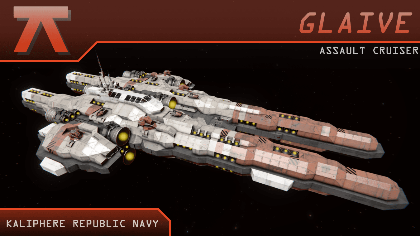 KRNS Glaive class Assault Cruiser — Space Engineers Workshop preview