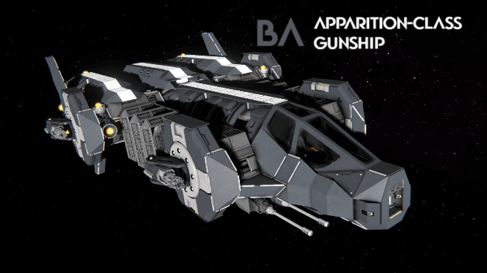 BA  Apparition-class gunship — Space Engineers Steam Workshop preview image
